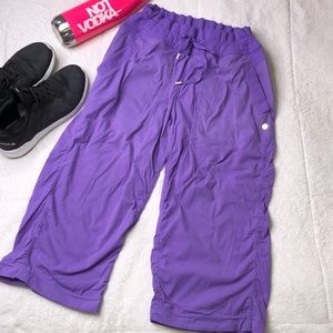 Lululemon Purple Studio Crop Dance Pants 10